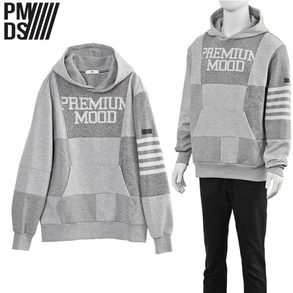 P.M.D.S. パーカー AKIA HOOD F26SW712H グレー ライトフリース メンズ