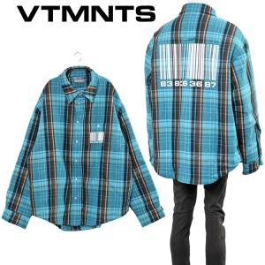 ブイティーエムエヌティーエス VTMNTS ダウン シャツ ジャケット VL12SH200N-5034-BLUE CHECK｜IMPORTBRAND JP