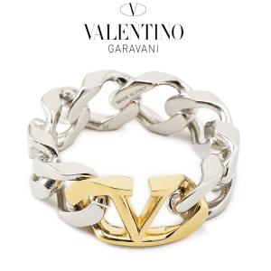 ヴァレンティノ VALENTINO Vロゴ チェーン メタル リング 4Y2J0Q20MET-Y44｜importbrand-jp