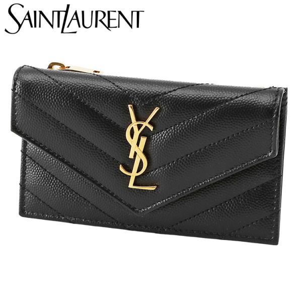 サンローラン SAINT LAURENT カサンドラ カードケース フラップ式 フラグメント 612...