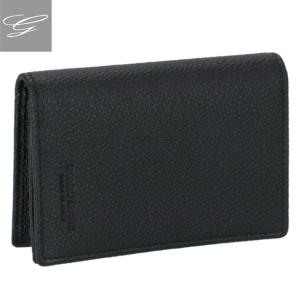 ジョルジオアルマーニ/GIORGIO ARMANI 名刺入れ メンズ カーフスキン カードケース BLACK YGM744-YTH7J-80001｜importbrandgrace