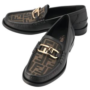 フェンディ/FENDI シューズ メンズ FF LOGO LOAFER ローファー BLACK 7D1550-AJZF-F0R7R｜importbrandgrace