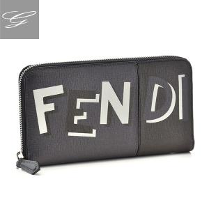 フェンディ ラウンドファスナー長財布 FENDI 財布 メンズ グレー 7M0210-A18E-F082K｜importbrandgrace