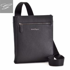 SALE フェラガモ ショルダーバッグ Salvatore Ferragamo バッグ メンズ FIRENZE ブラック 240471-0001-0010 0670379｜importbrandgrace