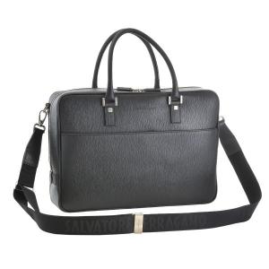 フェラガモ/FERRAGAMO バッグ メンズ ブリーフケース リバイバル ビジネスバッグ ブラック 249350-0007-0010｜importbrandgrace