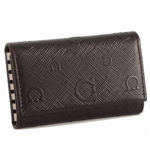 フェラガモ FERRAGAMO メンズ アポロ カーフスキン 6連キーケース ダークブラウン 669310-0007-0042｜importbrandgrace