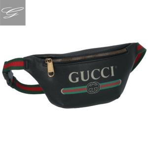 【20SS SALE】グッチ/GUCCI バッグ メンズ カーフスキン ボディバッグ/ベルトバッグ NERO 527792-0GCCT-8164【ロゴアイテム】｜importbrandgrace