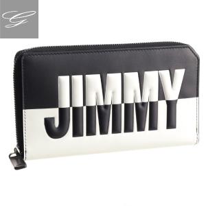 【2019AW SALE】ジミーチュウ/JIMMY CHOO 財布 メンズ カーフスキン ラウンドファスナー長財布 BLACK/WHITE CARNABY-BBM-0045｜importbrandgrace