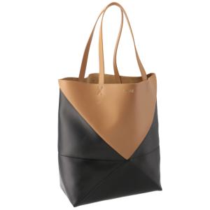 ロエベ/LOEWE バッグ メンズ PUZZLE TOTE LARGE BICOLOR トートバッグ BLACK/WARM DESERT B779Q18X05-0088-5886｜importbrandgrace