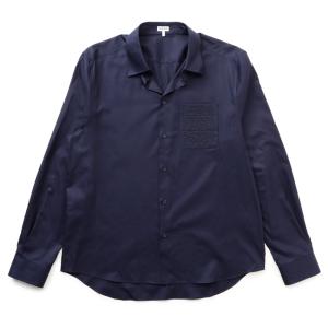 ロエベ/LOEWE シャツ アパレル メンズ ANAGRAM POCKET SHIRT ドレスシャツ MIDNIGHT BLUE H526Y05WB1-0056-5440｜importbrandgrace