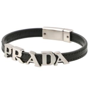 プラダ/PRADA ブレスレット メンズ レザー レザーブレスレット NERO 2IB290-053-002｜importbrandgrace