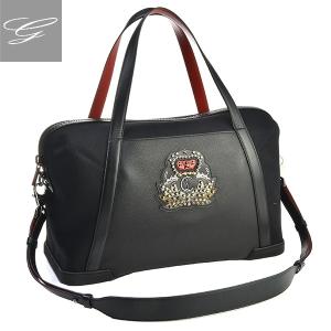 クリスチャンルブタン 2wayボストンバッグ CHRISTIAN LOUBOUTIN バッグ メンズ BAGDAMON ブラック 2018年春夏 1185018-0021-BK01｜importbrandgrace