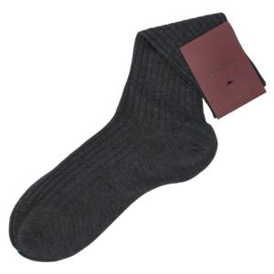 【SALE】ジョンロブ/JOHN LOBB 靴下 メンズ SHORT COTTON SOCKS ソックス DARK GREY YSOC01L-0015-3A YPP｜importbrandgrace