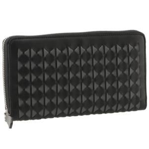 【SALE】セラピアン/SERAPIAN 財布 メンズ ZIP AROUND WALLET IN MOSAICO ラウンドファスナー BLACK/ASPHALT MOS703019N-0002-CE3｜importbrandgrace