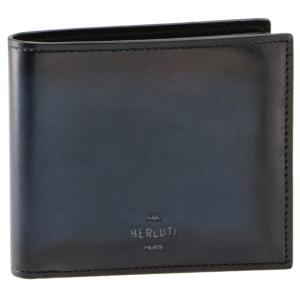 ベルルッティ/BERLUTI 財布 メンズ MAKORE NEO VN STEEL BLUE 二つ折り財布 STEEL BLUE N244424-0001-BE8｜importbrandgrace