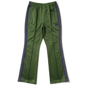 [セットアップ可] ニードルズ/NEEDLES BOOT-CUT TRACK PANT - POLY SMOOTH トラックパンツ IVY GREEN NS248-0001-0002｜importbrandgrace