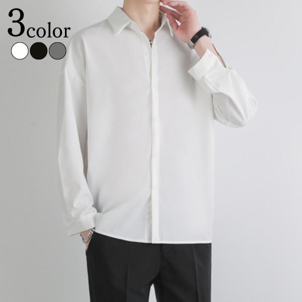 シャツ メンズ 長袖 カジュアル ワークシャツ ビジネス 無地 オフィス 通勤 通学 紳士服 アウタ...