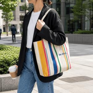 トートバッグ 帆布 A4 軽い レディース メ...の詳細画像5