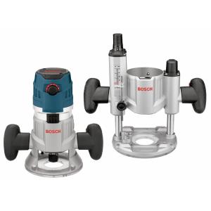 Boschボッシュ MRC23EVSK 2.3 HP コンビネーションプランジ・フィックストベース 可変スピードルーターパック｜importdiy