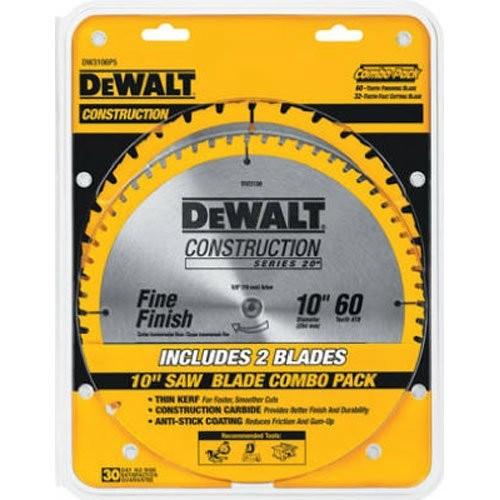 DEWALT デウォルト DW3106P5 60刃クロスカッティング、32刃ゼネラルパーパス 10イ...