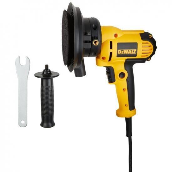 DEWALT ロータリーサンダー、可変速度、ダストシュラウド、5インチ (DWE6401DS)