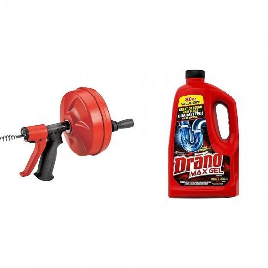 RIDGID 57043 パワースピン排水クリーナー（25フィートのMAXCOREケーブル付き）とD...