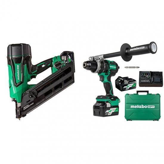 Metabo HPT 36V マルチボルト コードレス メタル コネクタ ネイラー キット | NR...
