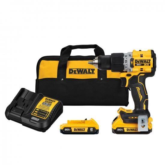 DEWALT 20V MAX* XR ブラシレス コードレス 1/2インチ ハンマードリル/ドライバ...