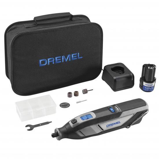 Dremel 8240-5 12V コードレスロータリーツールキット（可変速度、快適グリップ付き） ...