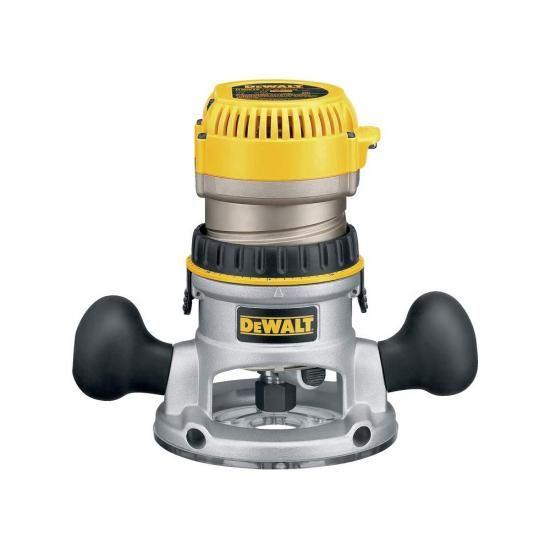 DEWALT ルーター、固定ベース、12アンペア、24,000 RPM 可変速度トリガー、2-1/4...
