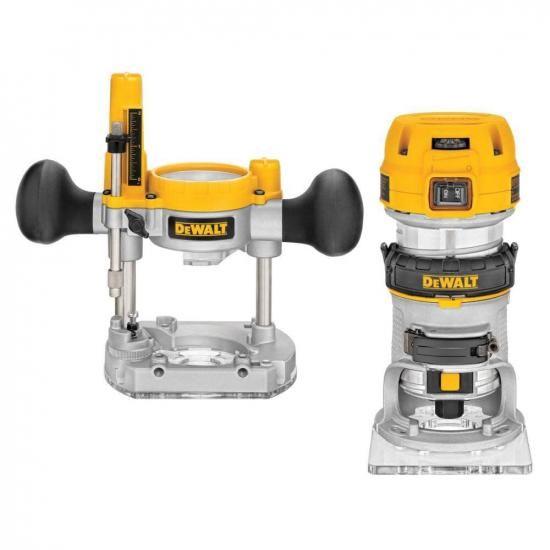 DEWALT ルーター固定/プランジベースキット、可変速度、最大トルク 1.25 HP (DWP61...