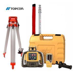 Topconトプコン RL-H5A 自動レベル 回転Slope レーザーパッケージ 充電式バッテリー w/ 三脚 & ロッド