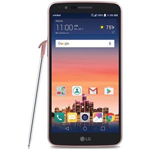 LG Stylo 3 Unlocked 4g Lte USA Latin Caribbean (Cricket) Gsm 5.7" HD 16GB 2 Gb Ram 13MP Fingerprint Android Desbloqueado (Rose Gold) 並行輸入品