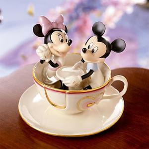 レノックス LENOX ミッキー＆フレンズ Mickey's Teacup Twirl Sculpture ミッキー＆ミニーのティーカップ 6229181 096942 □｜importfan