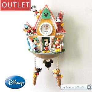 訳あり アウトレット ミッキーマウス 壁時計 鳩時計 ディズニー 122176001 Disney Mickey Mouse Through The Years Wall Clock ジャンク品 □ 即納