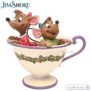 ジムショア シンデレラの友達 ティーカップに入ったジャックとガス ディズニー シンデレラ 4016557 Jaq and Gus in Tea Cup JimShore｜importfan