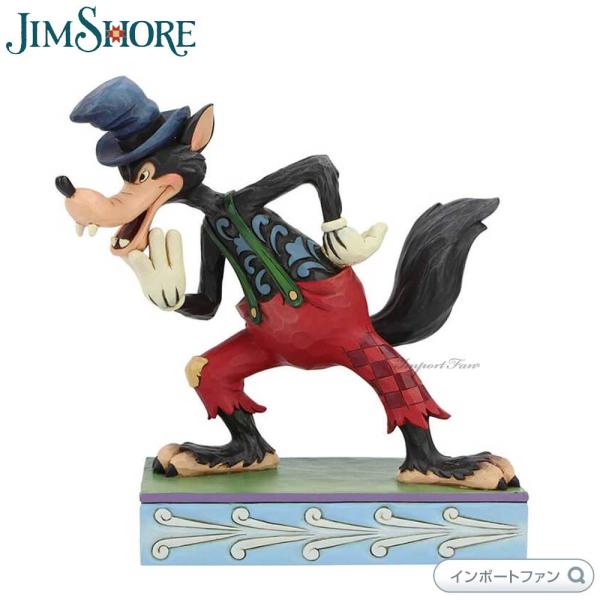 ジムショア ビッグバッドウルフ ヴィラン 三匹の子ぶた ディズニートラディション 置物 600597...