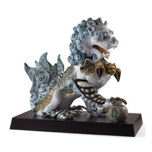 LLADRO（リヤドロ） 守ってあげるよ 男の子 天使 赤ちゃん ブルー 青