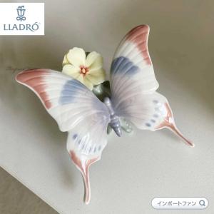 リヤドロ 花と蝶々 1 チョウ 置物 01006173 LLADRO ギフト プレゼント  □｜importfan