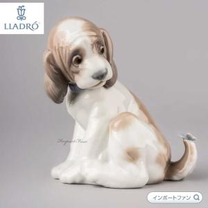 リヤドロ マイフレンド アメリカン コッカー スパニエル 犬 蝶 チョウ 置物 01006210 LLADRO｜importfan