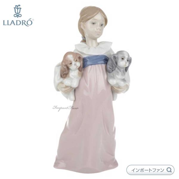 リヤドロ 私のパピィたち 子犬 少女 置物 01006419 LLADRO  ギフト プレゼント  ...