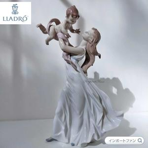 LLADRO（リヤドロ） 守ってあげるよ 男の子 天使 赤ちゃん ブルー 青