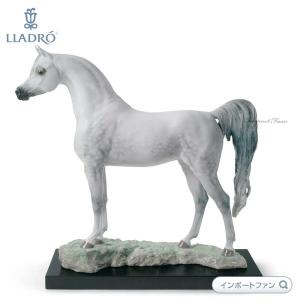 LLADRO（リヤドロ） 駆ける馬 ホワイト ウマ 午 干支 置物 01008682