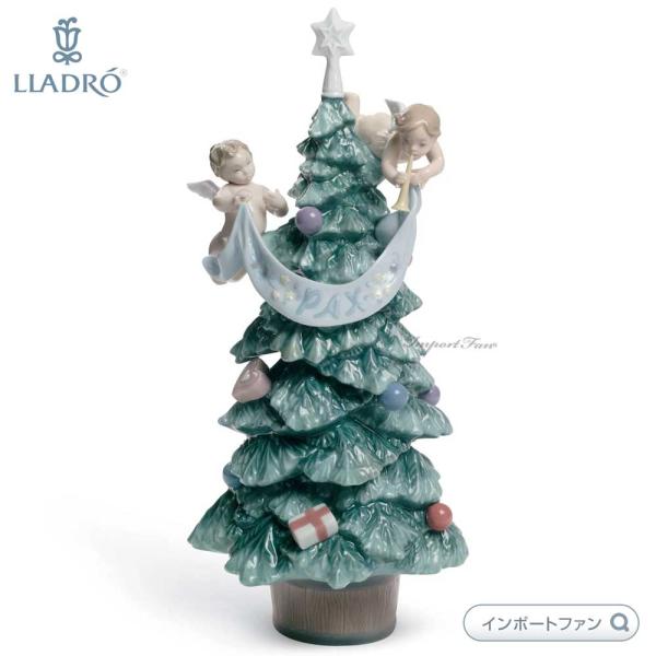 リヤドロ　天使からのプレゼント　クリスマスツリー　01008403　LLADRO □