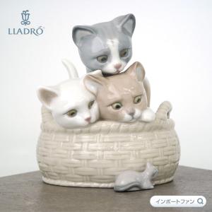リヤドロ 「 招き猫 」 高さ10cm 重さ230g 磁器 お正月 招福 置物