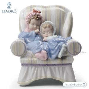 LLADRO（リヤドロ） 守ってあげるよ 男の子 天使 赤ちゃん ブルー 青