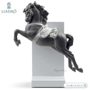 LLADRO（リヤドロ） 駆ける馬 ホワイト ウマ 午 干支 置物 01008682