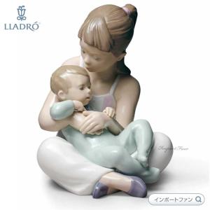 LLADRO（リヤドロ） 守ってあげるよ 男の子 天使 赤ちゃん ブルー 青