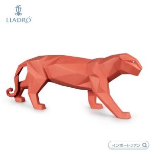 リヤドロ 折り紙 パンサー Origami　コーラル Coral 豹 ヒョウ 01009457 LLADRO ギフト プレゼント｜importfan