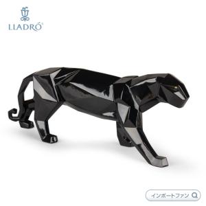 リヤドロ 折り紙 パンサー Origami グレーズド ブラック 豹 ヒョウ 01009496 LLADRO ギフト プレゼント｜importfan